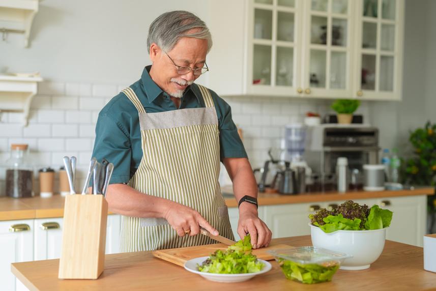 Man cooking