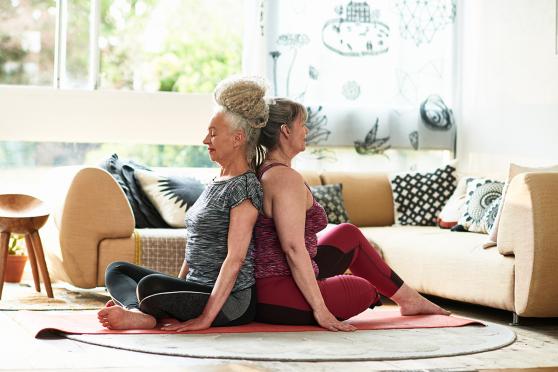 Woman doing yoga